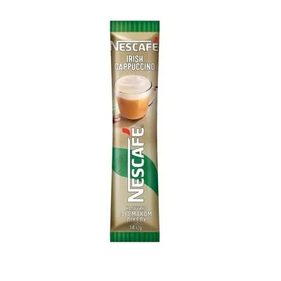 Напій кавовий 14г Nescafe Irish Cappuccino розчинний зі смаком лікеру, м/уп - Photo 1
