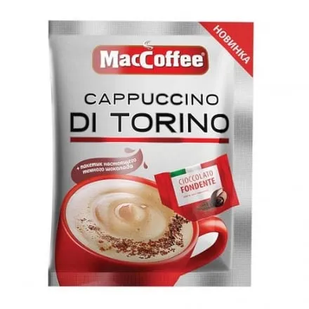 Напій кавовий 25г MacCoffee Cappuccino Di Torino з темним шоколадом розчинний (3 в 1) - Photo 1