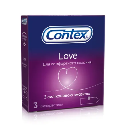 Презервативи 3 шт Contex Love № 3 к/уп - Фото 1