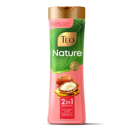 Шампунь-кондиціонер 350мл TEO Nature 2в1 Nettle/Minerals/Aloе Vera/Argan Oil - Photo 1