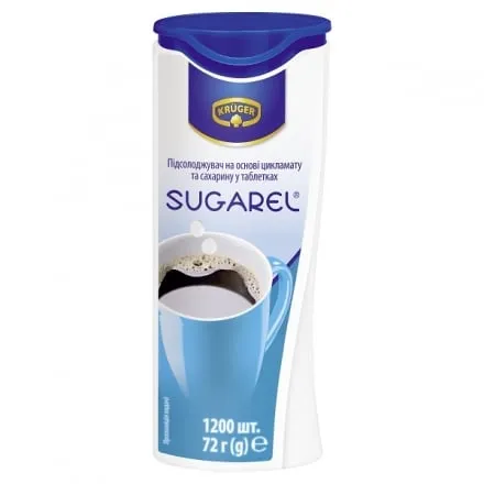 Замінювач цукру 1200 пігулок Sugarel п/уп - Photo 1