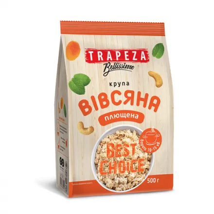 Крупа 0,5 кг Trapeza вівсяна плющена - Photo 1