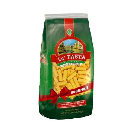 Мак. Вир. 400 г La Pasta Рігатоні - Photo 1
