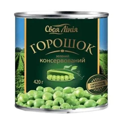 Горошок 420г Своя лінія зелений - Photo 1