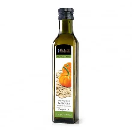 Олія 230г De Luxe Foods&Goods Selected гарбузова перший холодний віджиму - Photo 1