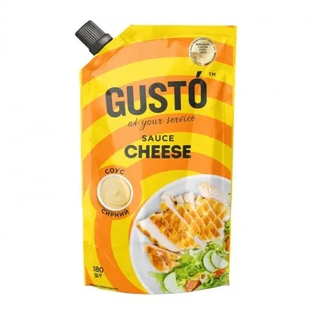 Соус 180г Gusto "Сирний/Cheese" д/п - Photo 1