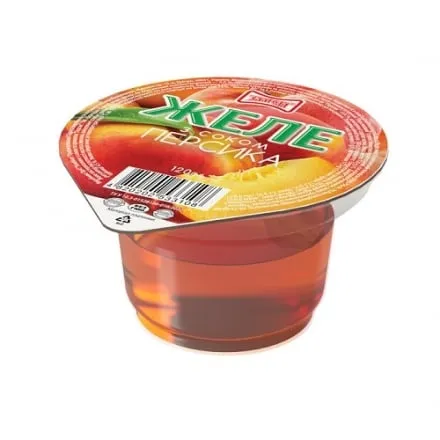 Желе фруктове 120 г Злагода Персик з соком п/стакан - Photo 1