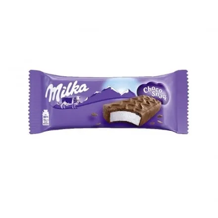 Бісквітне тістечкo 29г Milka Choco Snack з молочною начинкою покрите молочним шоколадом м/уп Італія - Photo 1