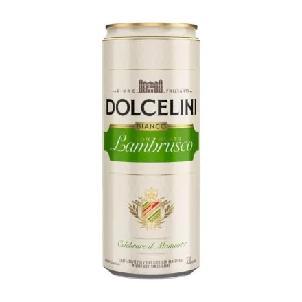 Сидр 0,33 л Dolcelini Bianco con gusto Lambrusco 7,5% об ж/б - Photo 1