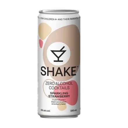 Нaпій 330 мл Шейк Sparkling Strawberry бeзaлкoгoльний сильнoгaзoвaний - Photo 1
