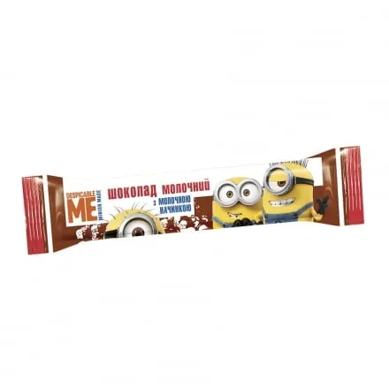 Шоколад 12,5 г Любімов Kids молочний з молочною начинкою - Photo 1