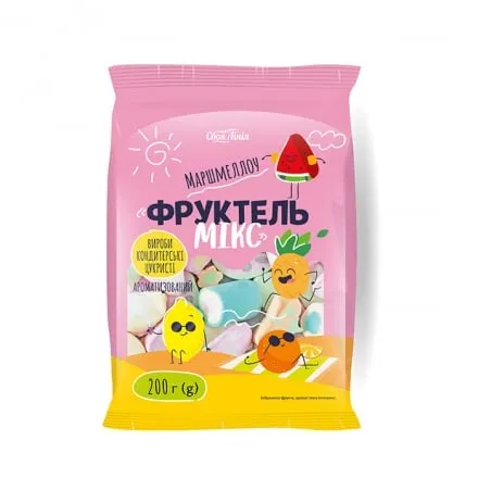 Маршмеллоу 200 г Своя Лінія Фрутель мікс м/уп - Photo 1