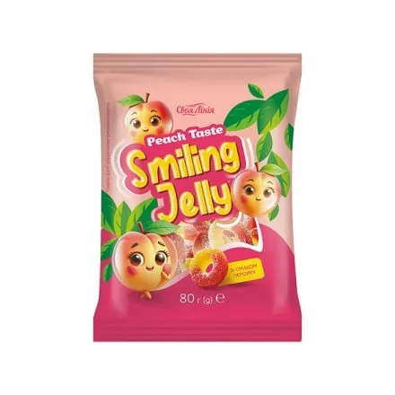 Цукерки 80 г Своя лінія Peach Taste зі смаком персику желейні м/уп Туреччина - Photo 1