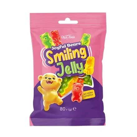 Цукeрки 80 г Своя лінія Joyful Bears желейні м/уп Туреччина - Photo 1