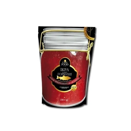Ікра 250 г CAPS FOOD імітована зі смаком Горбуші, дой пак - Photo 1