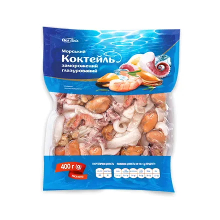 Морський коктейль 400 г Своя Лінія глазурований с/м вак/упак - Photo 1