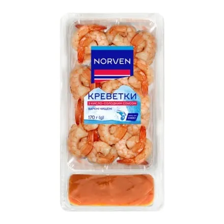 Креветка 170 г Norven очищена охолоджена варена з соусом - Photo 1