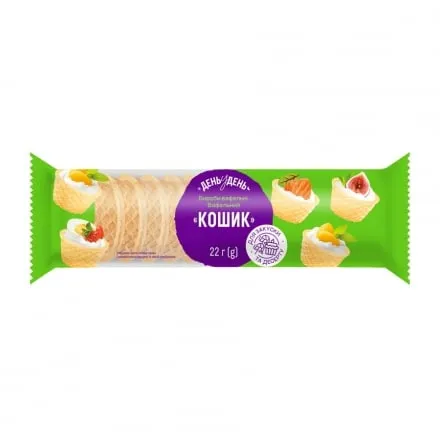 Вафельний кошик 22 г День у День м/уп - Photo 1