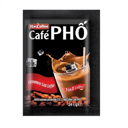 Напій кавовий розчинний 24 г MacCoffee Cafe PHO (3 в 1) м/уп - Photo 1