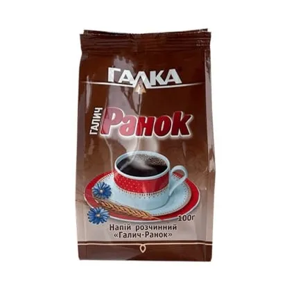 Напій 100г Галка Галич-Ранок розчинний порошкоподібний з екстрактом з кореня цикорію - Photo 1