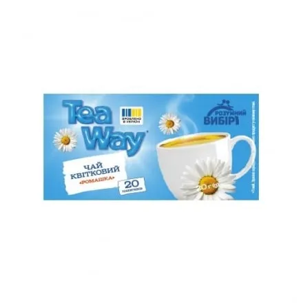 Чай (20 ф/п х 1 г) Розумний вибір Tea Way Ромашка трав'яний к/уп - Photo 1