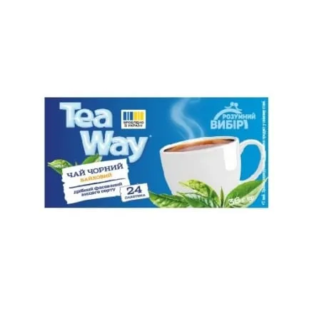 Чай (24 ф/п х 1,5 г) Розумний вибір Tea Way Чорний байховий дрібний фасований к/уп - Photo 1