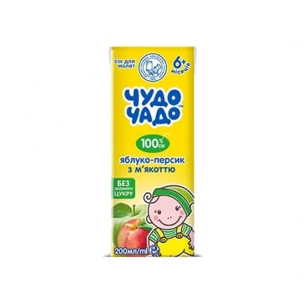 Сік 200 мл Чудо-Чадо яблучний-персиковий - Photo 1