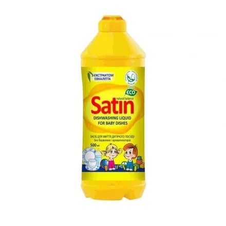 Засіб для миття дитячого посуду 500 мл Satin Organic Balance п/флакон - Photo 1