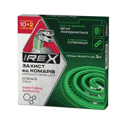 Спіраль від комарів IREX 10+2 шт к/уп - Photo 1