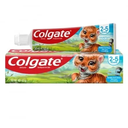 Паста зубна 50 мл Colgate дитяча зі смаком жувальної гумки 2-5 років к/уп - Photo 1