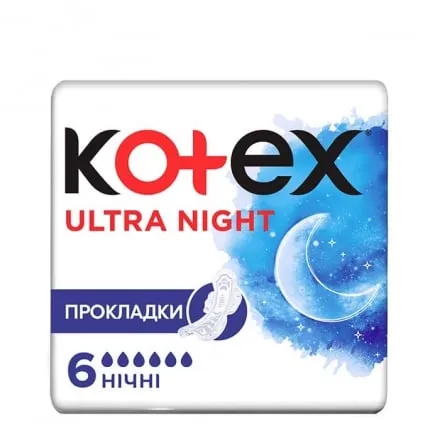 Прокладки 6 шт Kotex Ultra Night - Photo 1