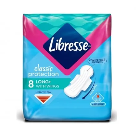 Прокладки гігієнічні 8шт Libresse Classic Protection Long - Photo 1