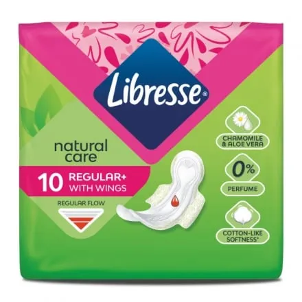 Прокладки 10 шт Libresse Natural Care Ultra Normal clip - Photo 1