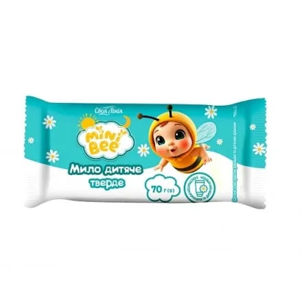 Мило 70 г Mini Bee Своя лінія дитяче з екстрактом ромашки та дитячим кремом м/уп - Photo 1