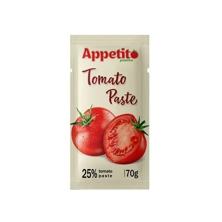 Томатна паста 70 г Appetito piatto 25% сошет - Photo 1