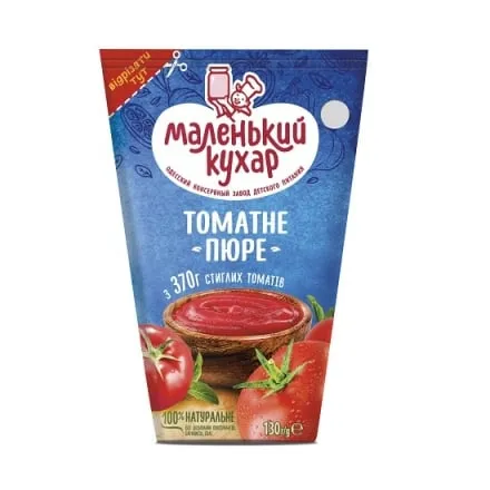 Томатне пюре 130 г Маленький кухар т/пак - Photo 1