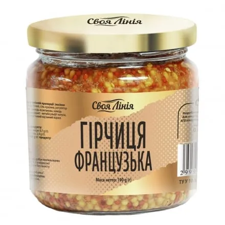 Гірчиця 190г Своя Лінія Французька - Photo 1