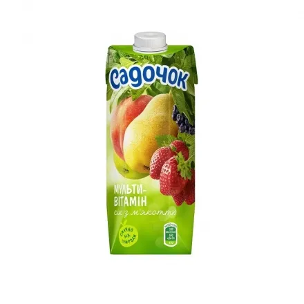 Сік 0,5 л Сaдoчoк Мультивітамін з м'якоттю тeтpa-пaк - Photo 1