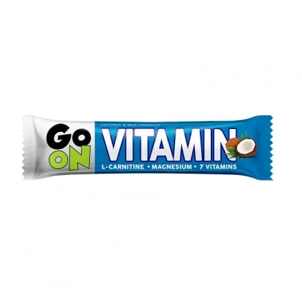 Батончик 50 г Sante Go On Vitamin кокосовий з Л-карнітіном,магнієм та вітамінами глазурованний - Photo 1