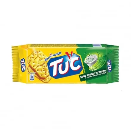 Крекер 100г Tuc зі смаком сметани та цибулі - Фото 1