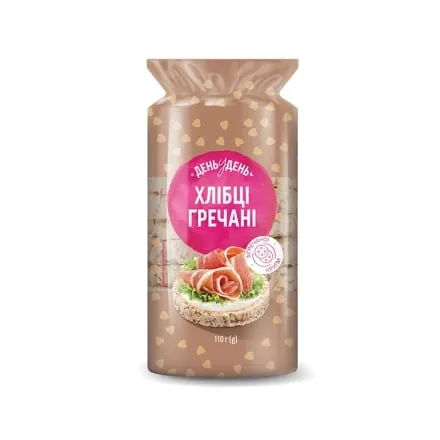 Хлiбцi 110 г День у День Гречані м/уп - Photo 1