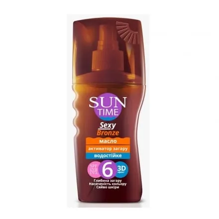 Масло активатор засмаги 150мл Sun Time Sexy Bronze SPF 6 п/флакон - Photo 1