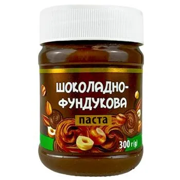 Паста Українська Зірка шоколадно-фундукова 300г - Photo 1