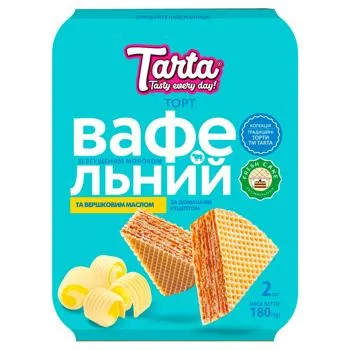 Торт Tarta Вафельний зі згущеним молоком та вершковим маслом 180г - Фото 7