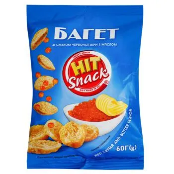 Багет Hit Snack червона ікра з маслом 60г - Photo 1