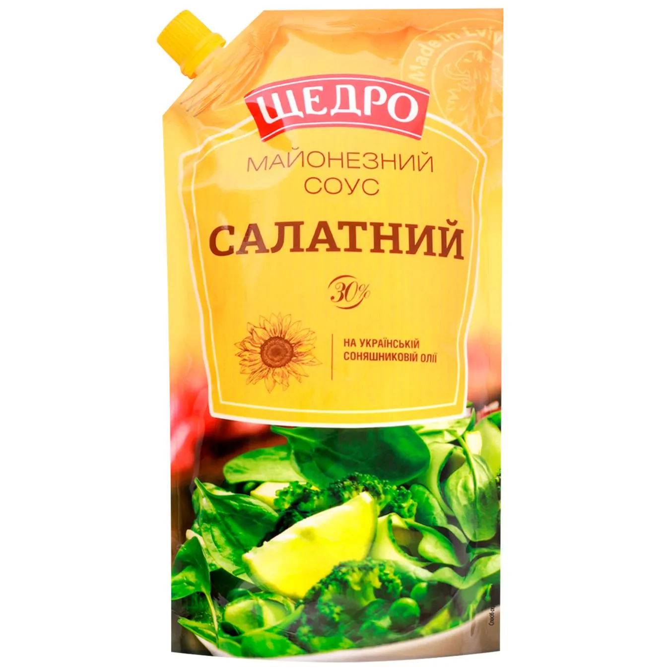 Майонезний соус Щедро Салатний 30% 550г - Фото 3