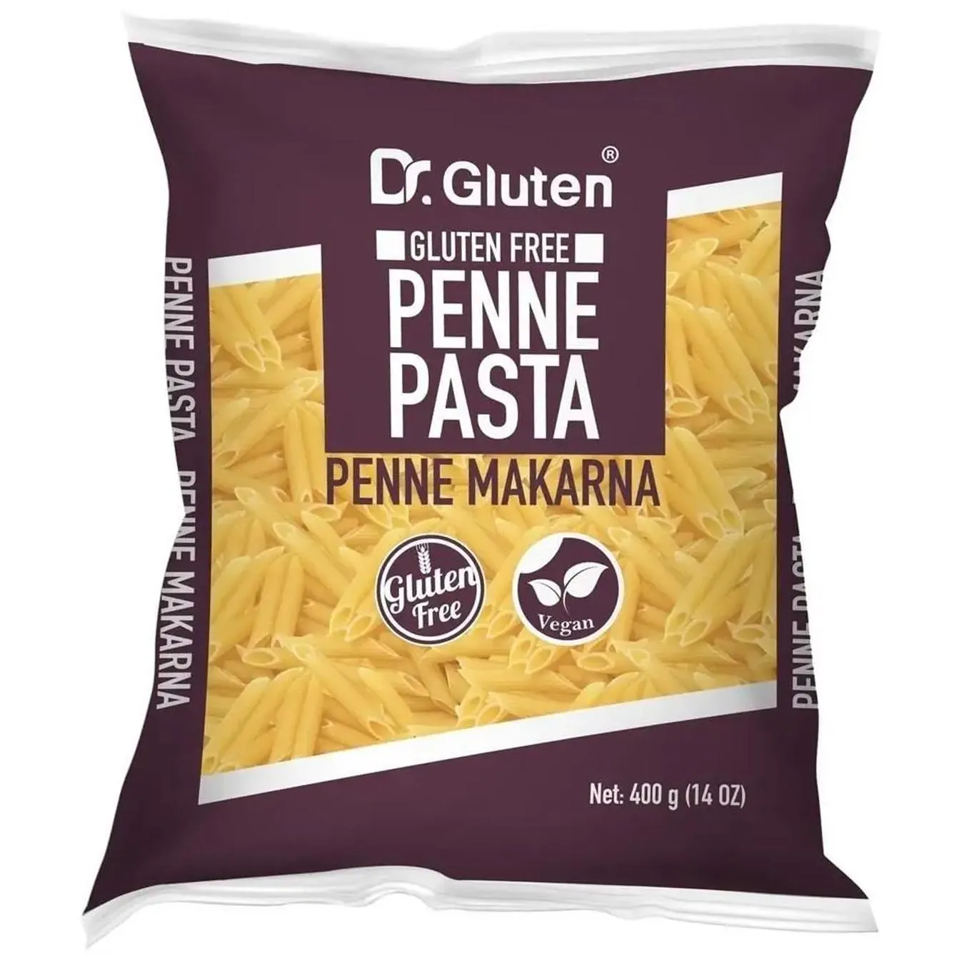 Макаронні вироби Dr.Gluten Пір'я без глютену 400г - Фото 1