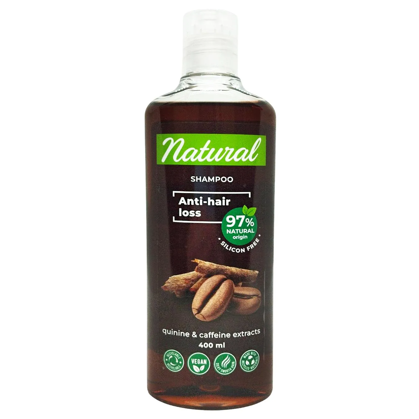 Шампунь Aroma з кофеїном 400мл - Фото 1