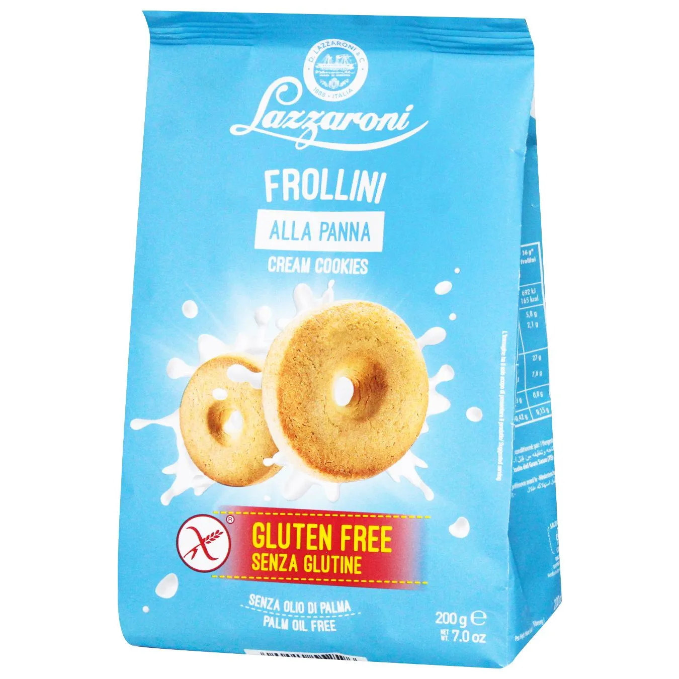 Печ. Lazzaroni 200г безглютен. Кільця із вершками (Італія) - Фото 1