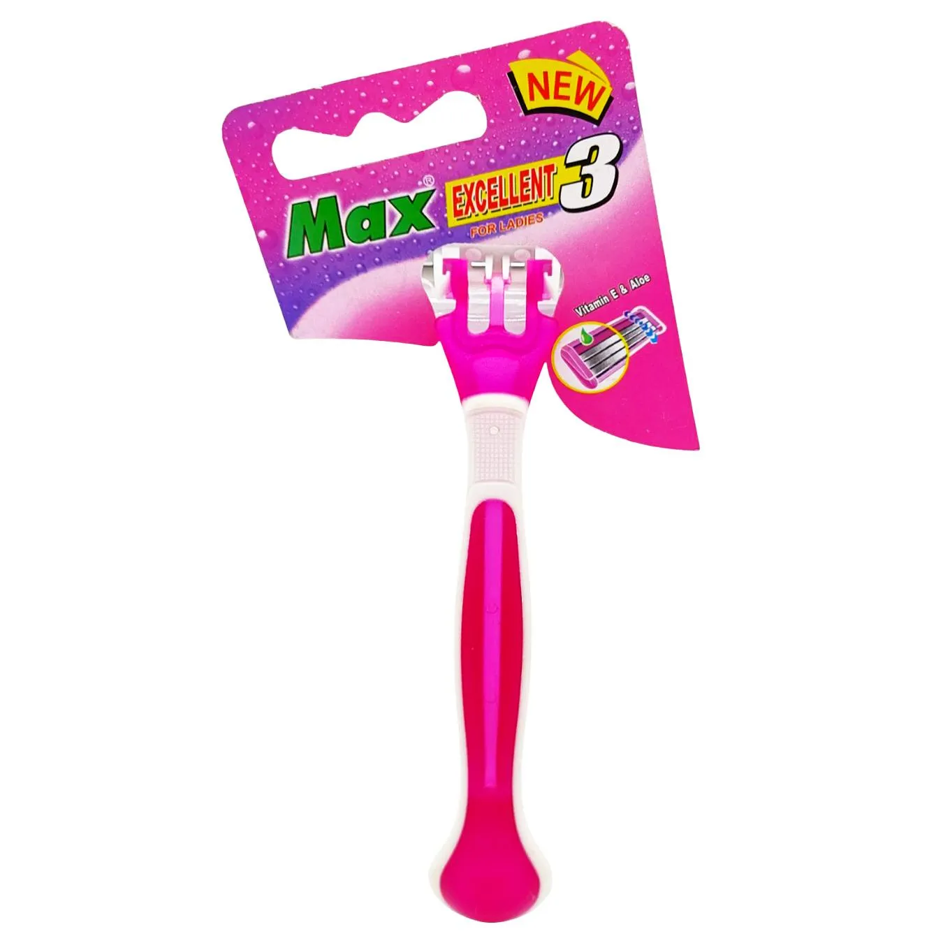 Бритва Max Excellent 3 одноразова жіноча 1шт - Фото 1